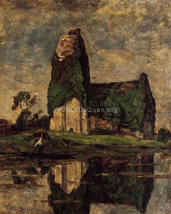 Criqueboeuf, the Church - 尤金·布丹